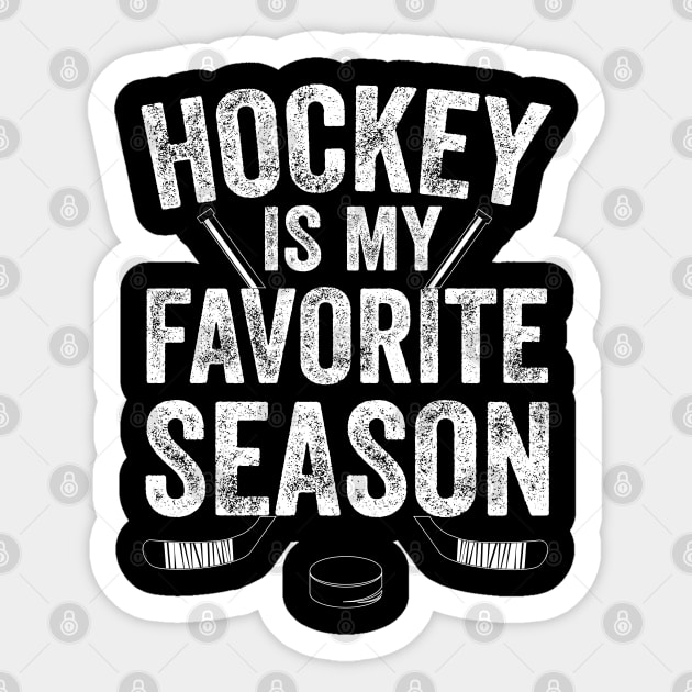 hockey is my favorite season Sticker by DragonTees